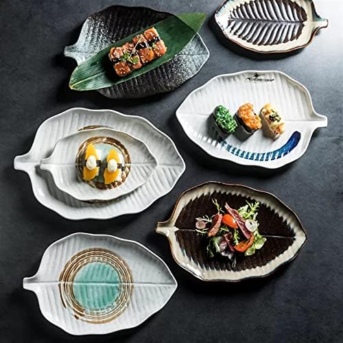 Ceramic Leaf Dinner Plates