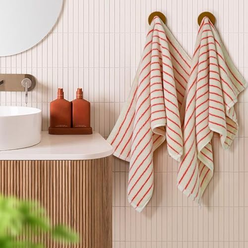 Jacquotha Striped Hand Towels Soft Durable
