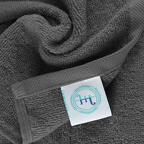 Hearth Harbor Washcloth Set - 12 PIECE - 13x13 - Premium Cotton