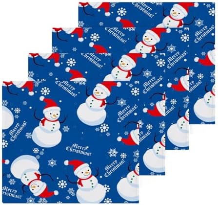 Christmas Snowman Face Towels Set - 2 Pack
