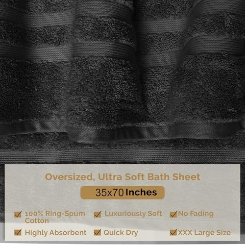 Organix Oversized 4-Piece Soft Bath Sheets Towels