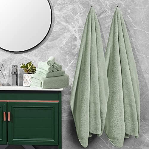Junsey 4-Piece Oversized Bath Towels for Adults