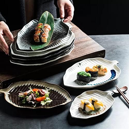 Ceramic Leaf Dinner Plates