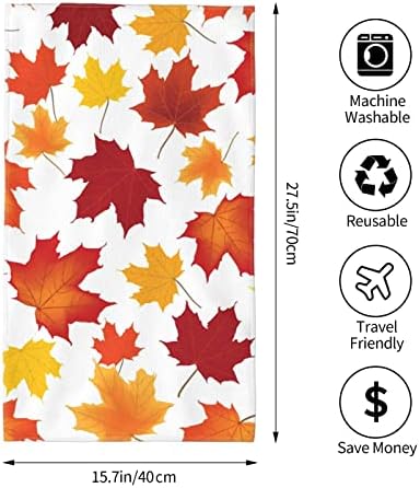 Perinsto maple leaf hand towel 275x157 inches stylish versatile