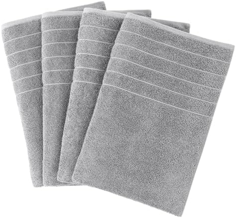 Casa Platino 4-Piece Bath Towels - Luxurious 3060 Cotton Soft Quick-Drying