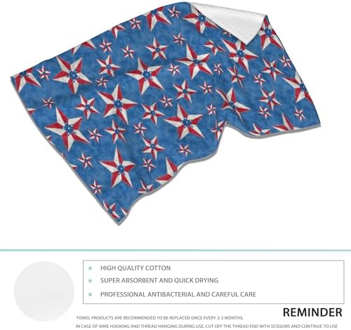 2-Pack Patriotic Hand Towels 14x28 inch - American Star Design