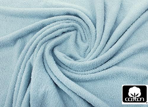 Luxury Ultra Soft Cotton Bath Towels - 35x70 inches Machine Washable Light Blue