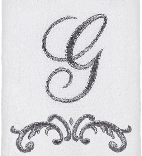 Avanti Linens Monogrammed Fingertip Towels G White - Premium Quality