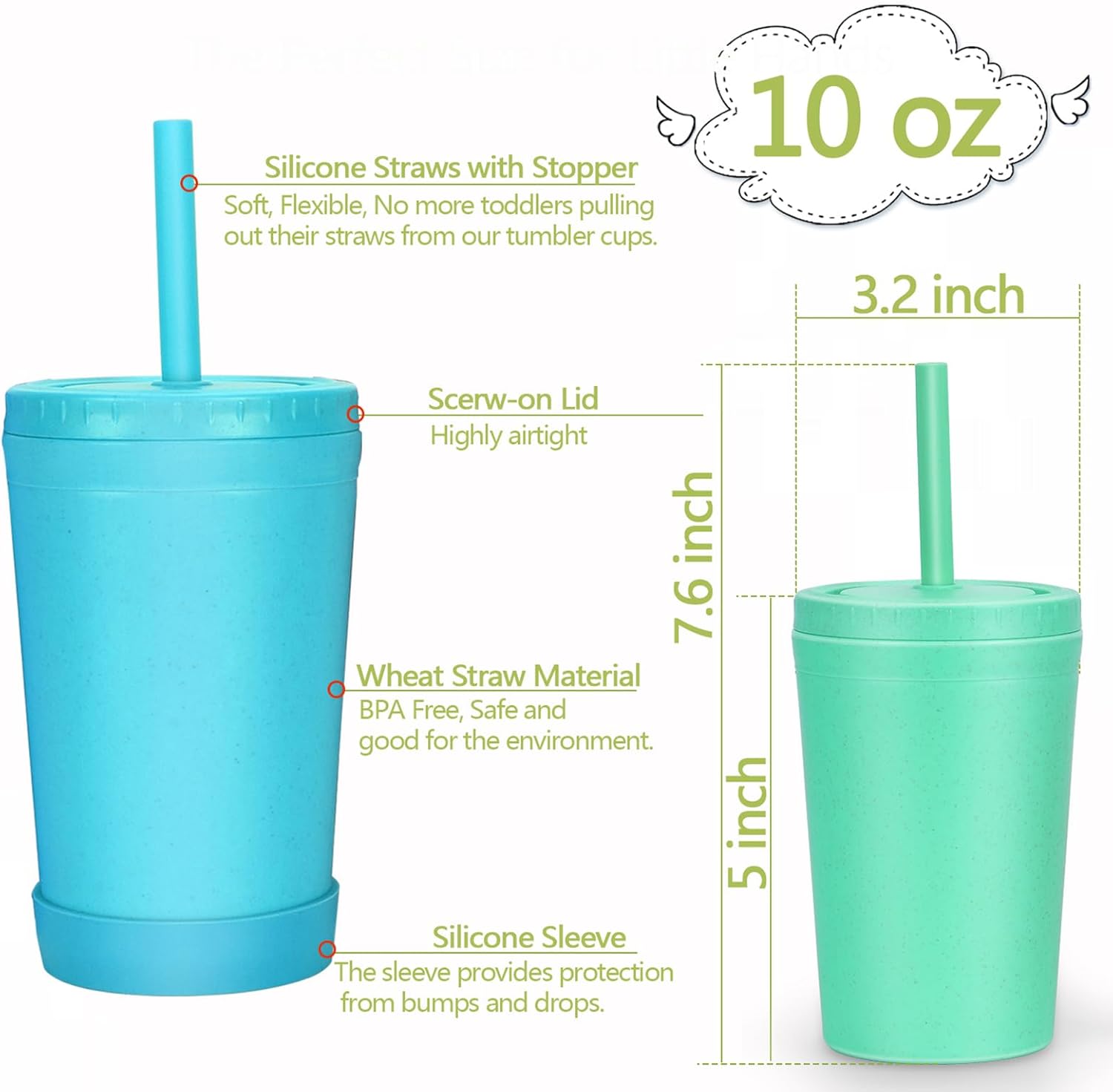 Homestockplus Eco-Friendly Reusable Cups