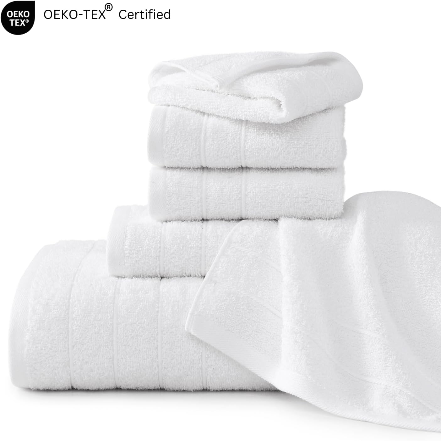 Premium Luxury Cotton Bath Towels Set for Clean Comfort