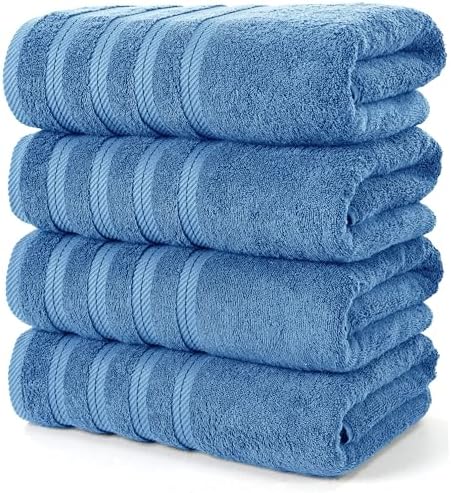 Utopia Premium Bath Towels Set Electric Blue