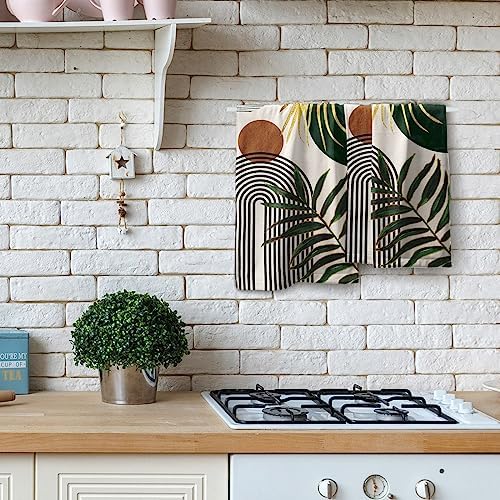 Giwawa Boho Leaves Hand Towels Set of 2 Soft Kitchen Dish Towels