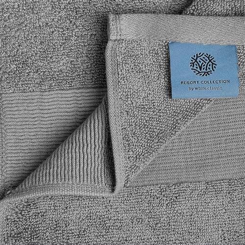 Luxury Oversized Bath Towels 35x70 Smoke Grey
