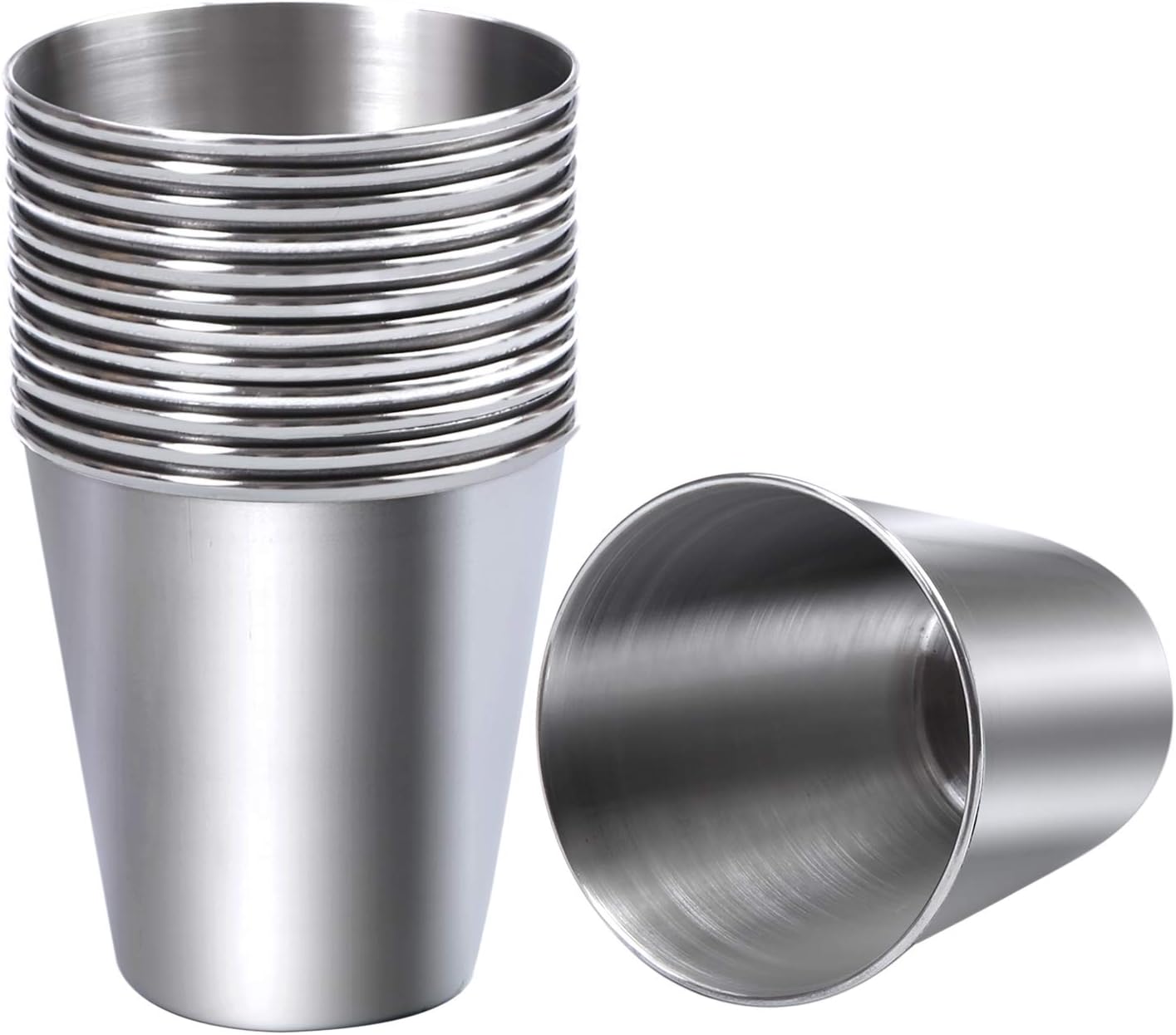 Ruisita 12-Piece Stainless Steel Shot Cups