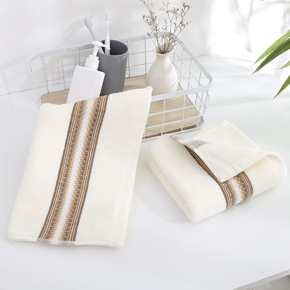 Beige Hand Towels Set of 2