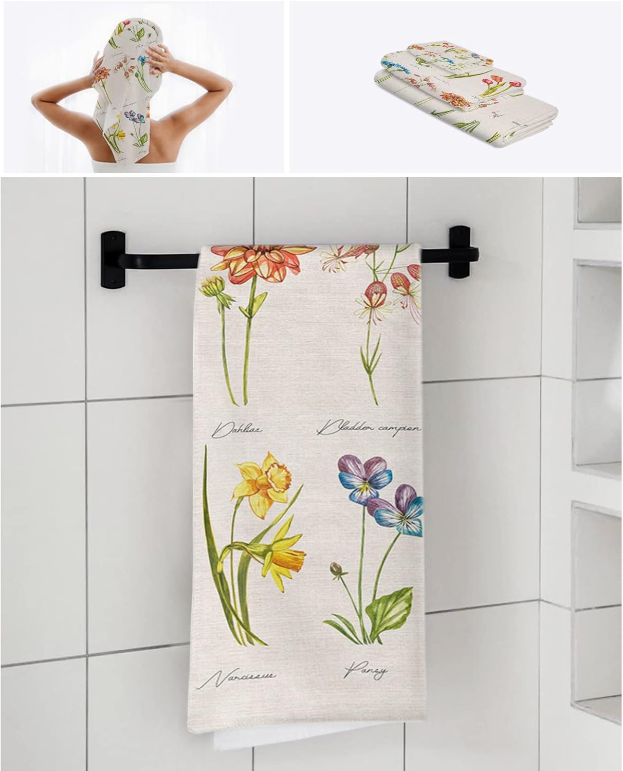 3-Piece Luxury Bath Towels Set