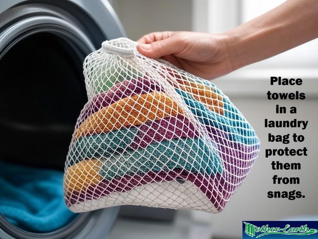 Mother-Earth 6-Pack Soft Bath Washcloths for Sensitive Skin