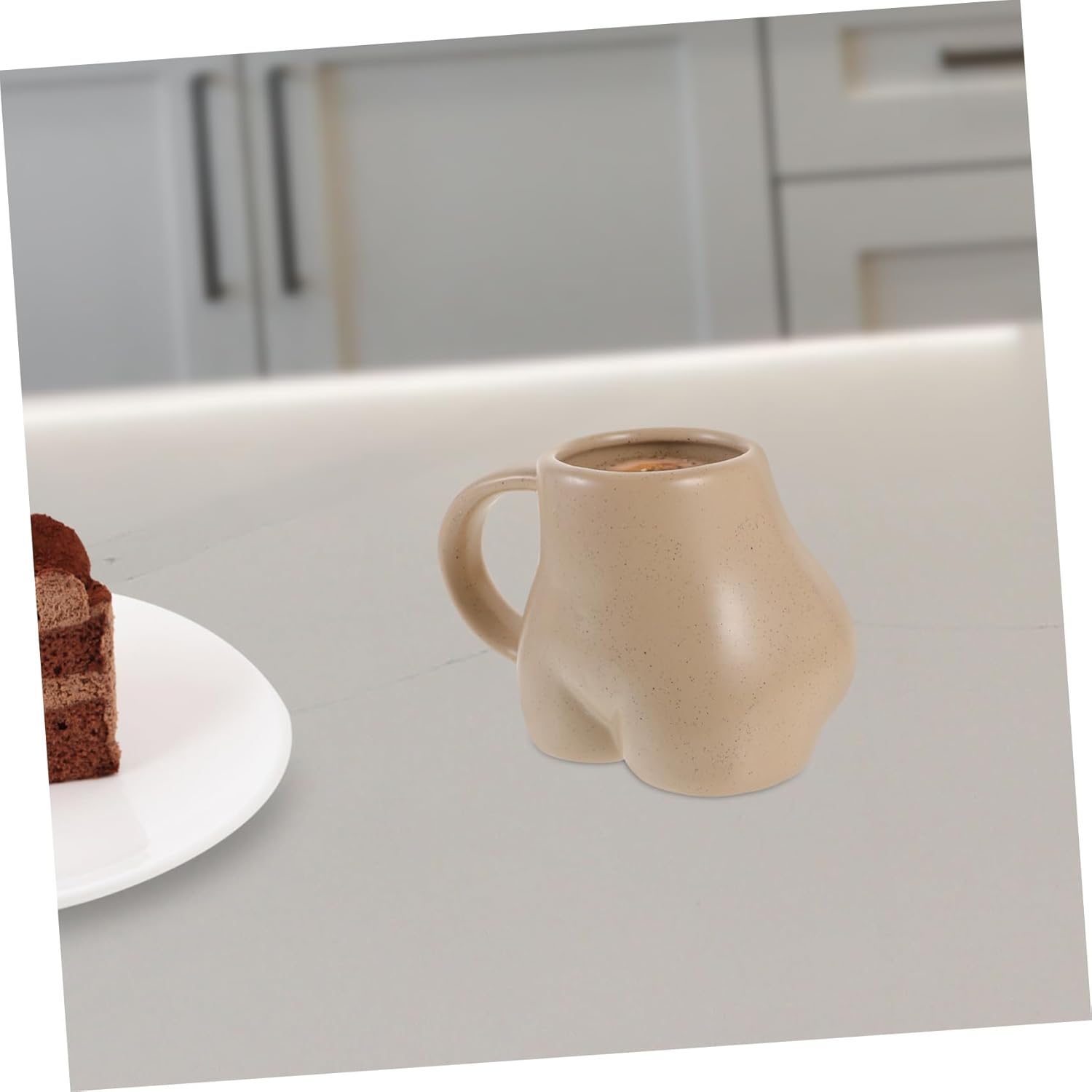 KICHOUSE Butt-Shaped Coffee Mug Novelty Cup for Coffee Tea
