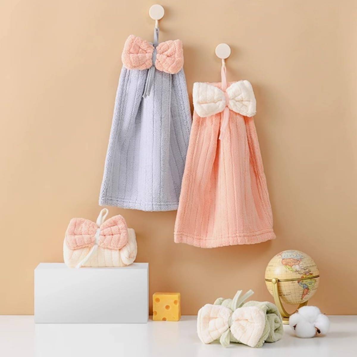 POMN Kids Hand Towels Cute Bow Tie Perfect for BATH Beyond