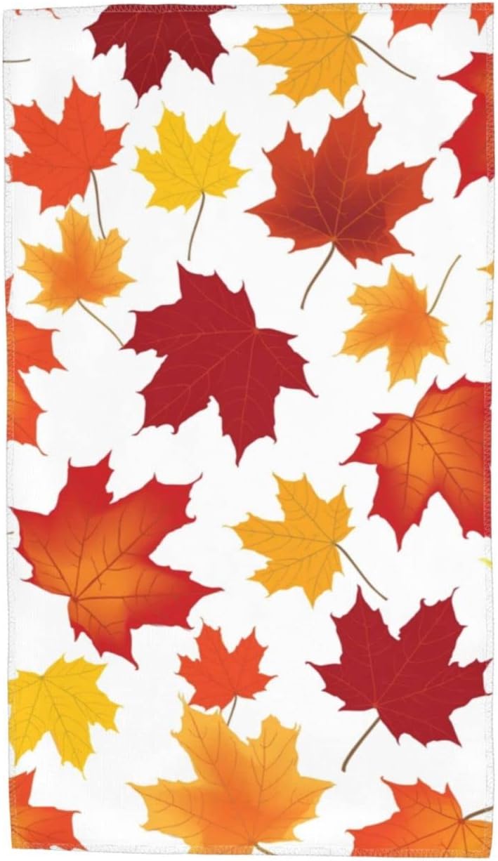 Perinsto maple leaf hand towel 275x157 inches stylish versatile
