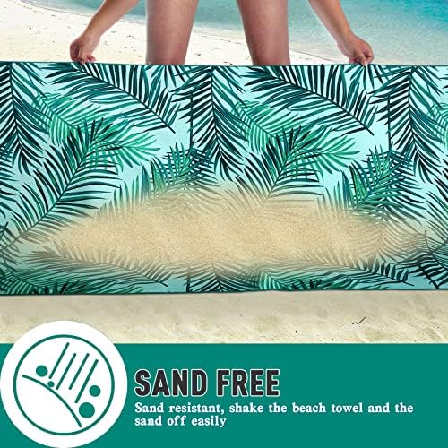 2 Pack Microfiber Beach TowelsQuick Dry Sand-Free 75x35