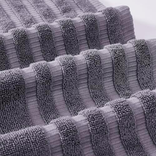 Modern Threads 6-Piece Organic Yarn-Dyed Bath Towel Set