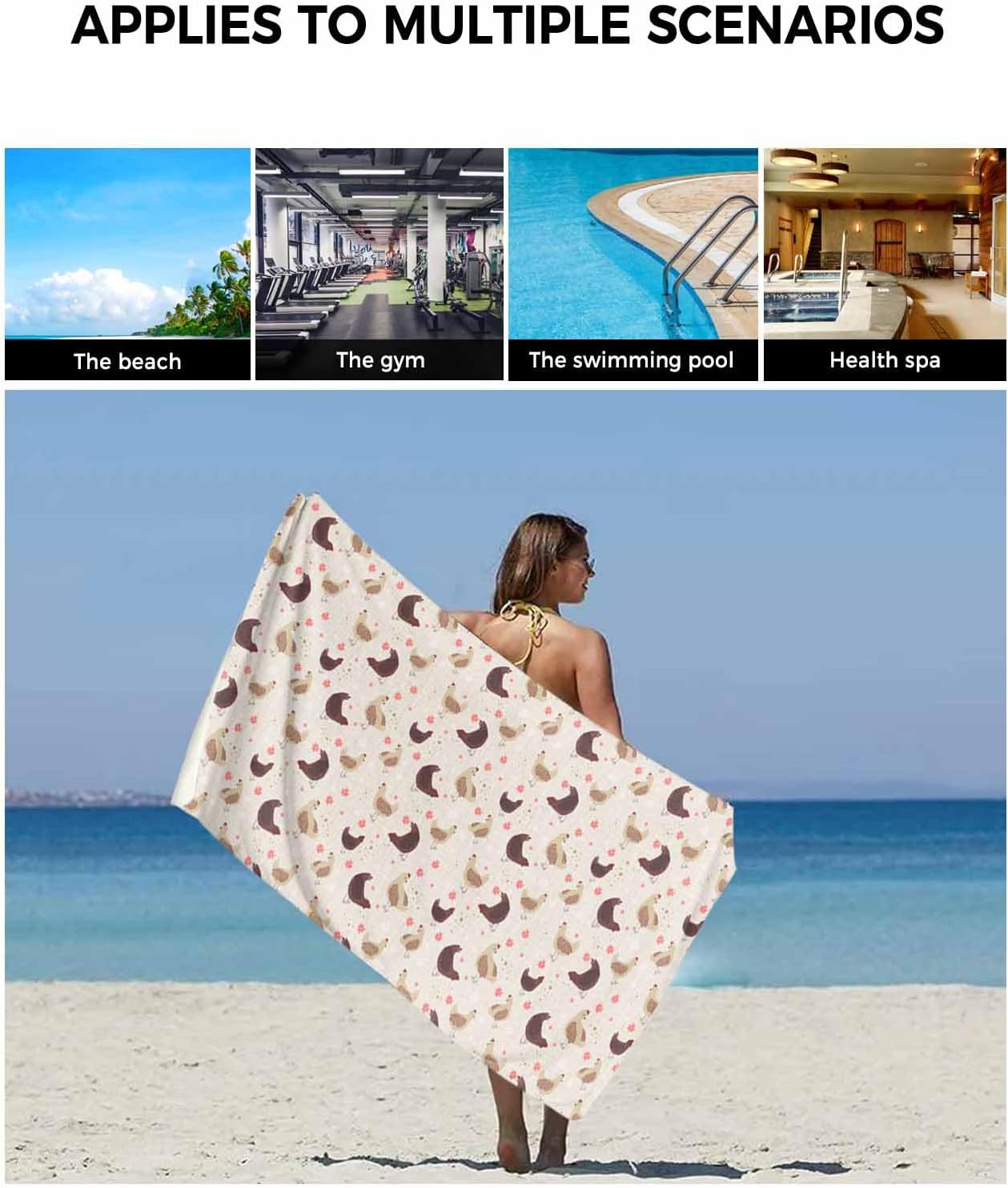 Chees D Zone Luxury Rustic Pink Farmhouse Towels Set