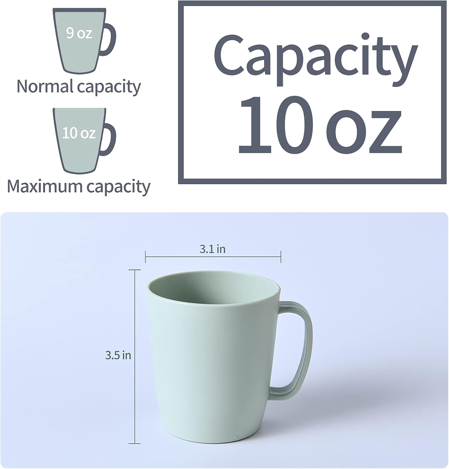 Kurala Coffee Mugs Set of 5 with Handle