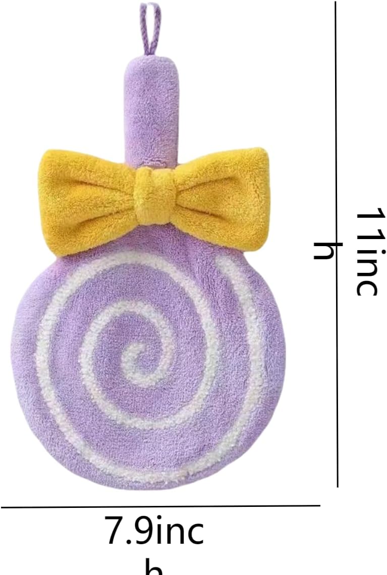 POMN Kids Hand Towels Cute Bow Tie Design Durable and Absorbent