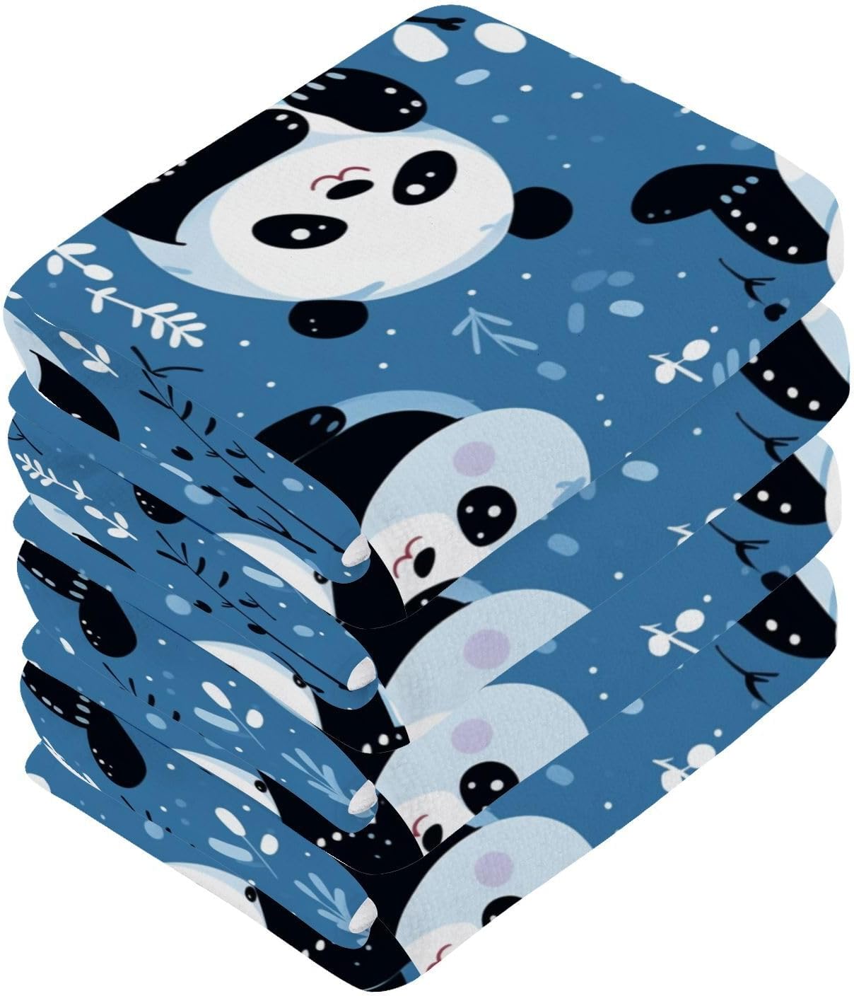 Soft Reusable Panda Face Towels for BATH Beyond
