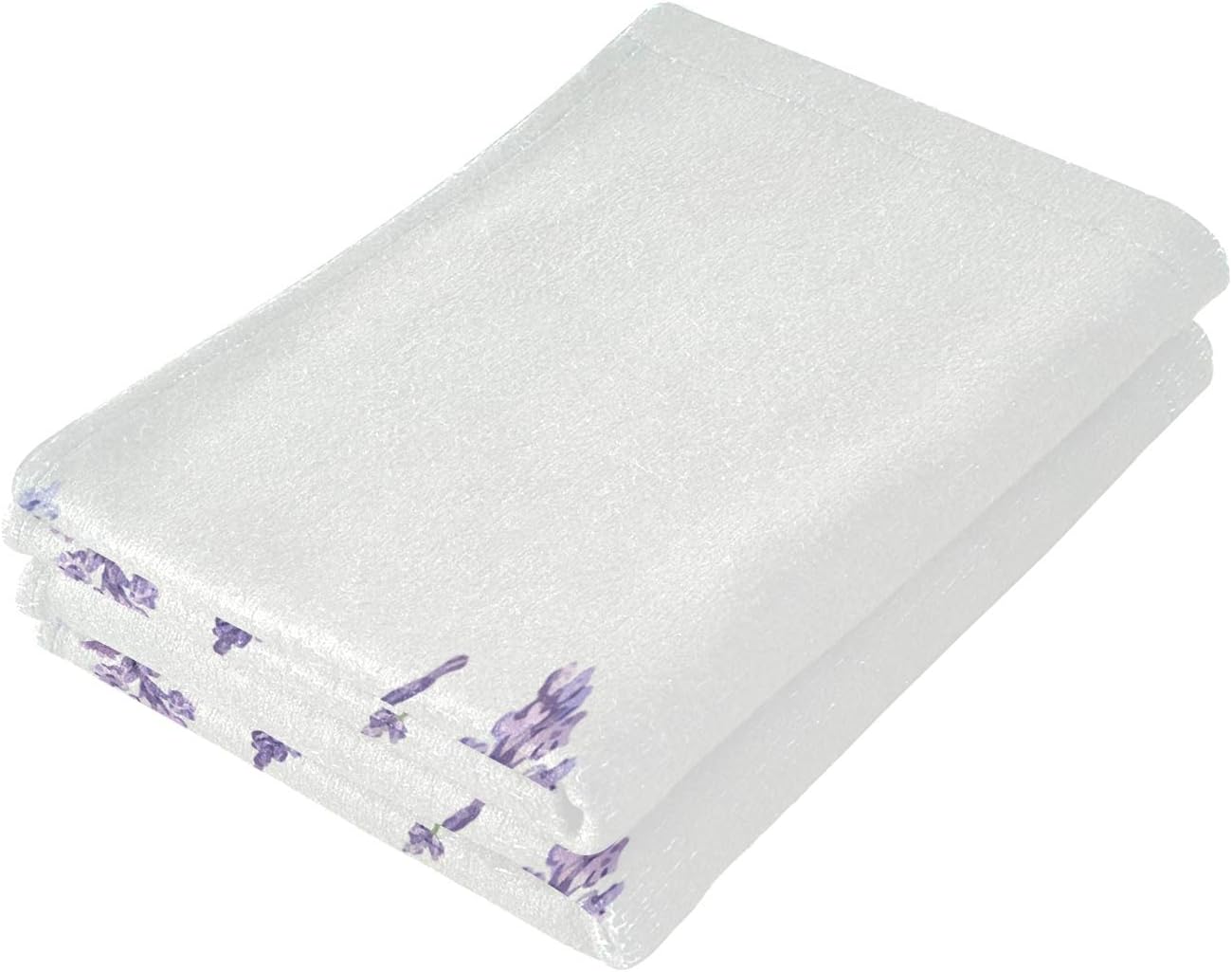 Blueangle Watercolor Lavender Towels