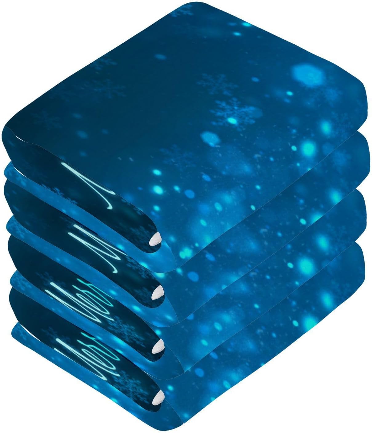 Blue Christmas Snowflakes Set of 2
