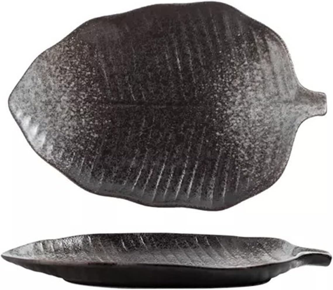 Ceramic Leaf Dinner Plates