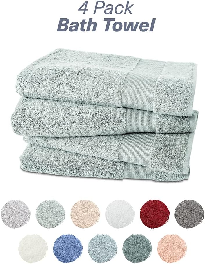 Luxury Soft High Absorbent bath towel set of 4