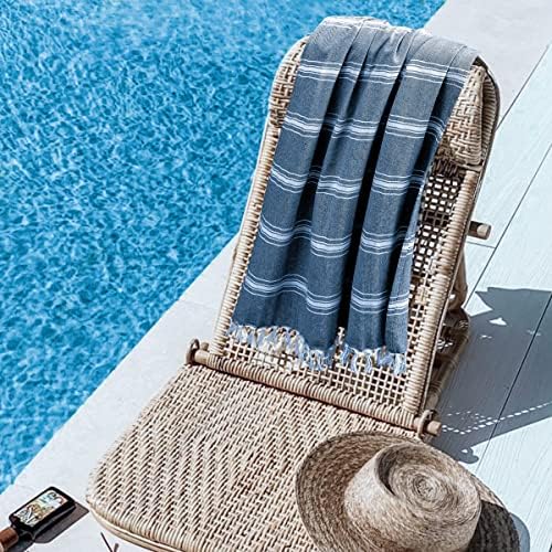 Nautical Stripe Cotton Beach Towels 4-Piece Set