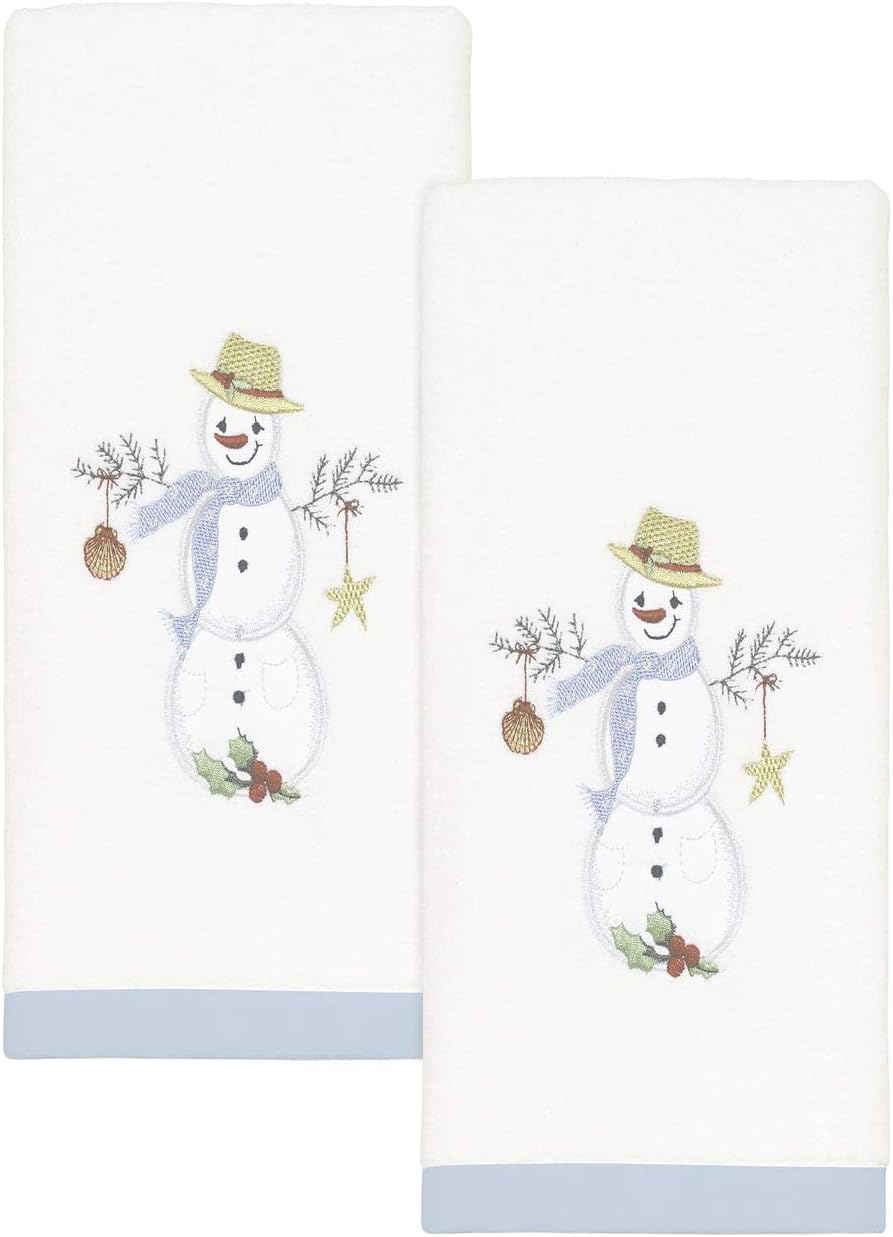 Festive Soft - Avanti Snowman Fingertip Towels
