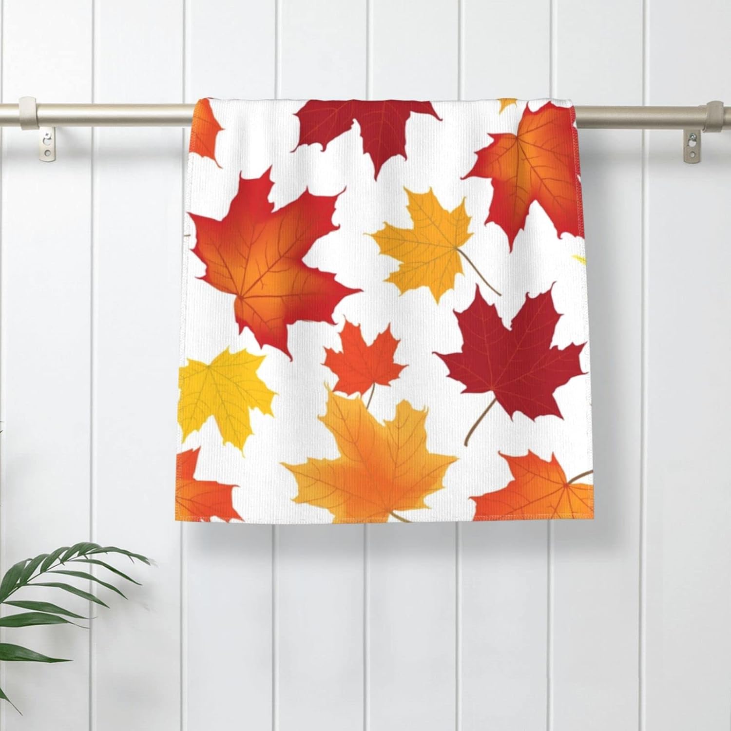 Perinsto maple leaf hand towel 275x157 inches stylish versatile