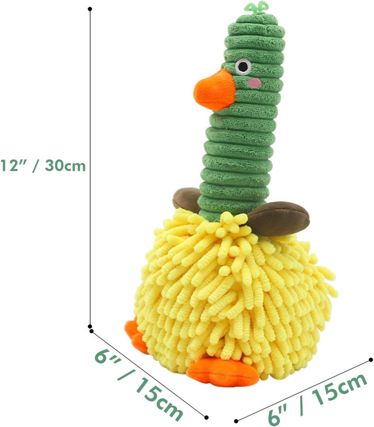 Cartoon Duck Chenille Hand Towel 2-Pack