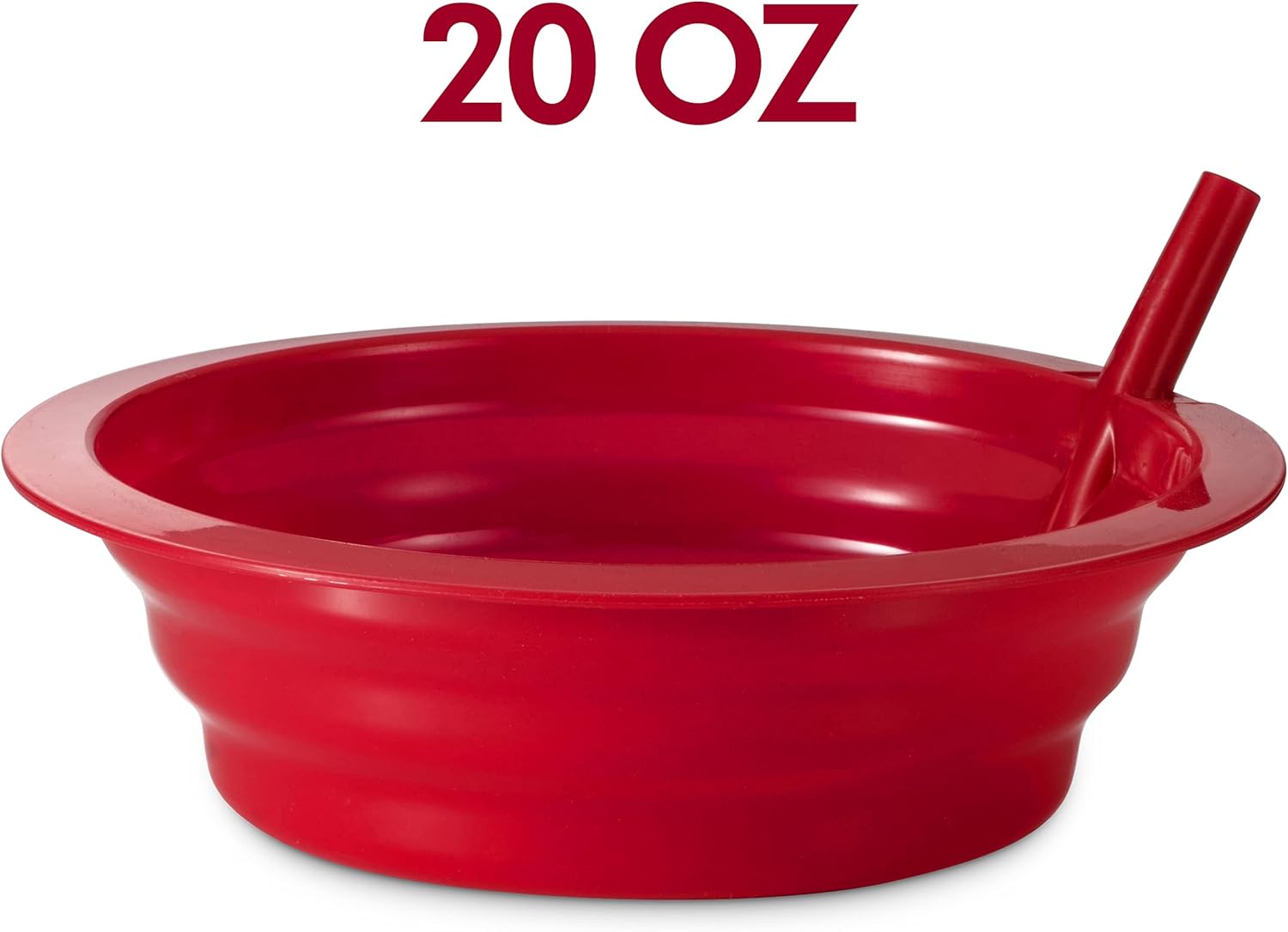 JoyServe Reusable Cereal Bowls with Built-in Straws for Kids
