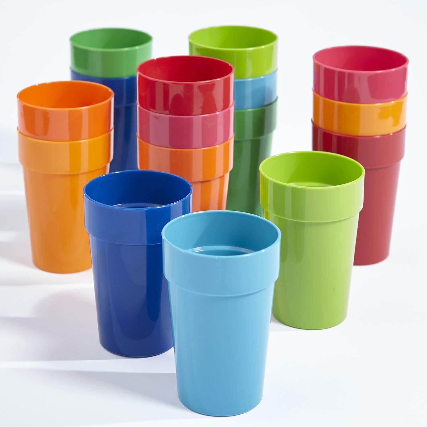 US Acrylic Spectrum Tumblers Set of 16