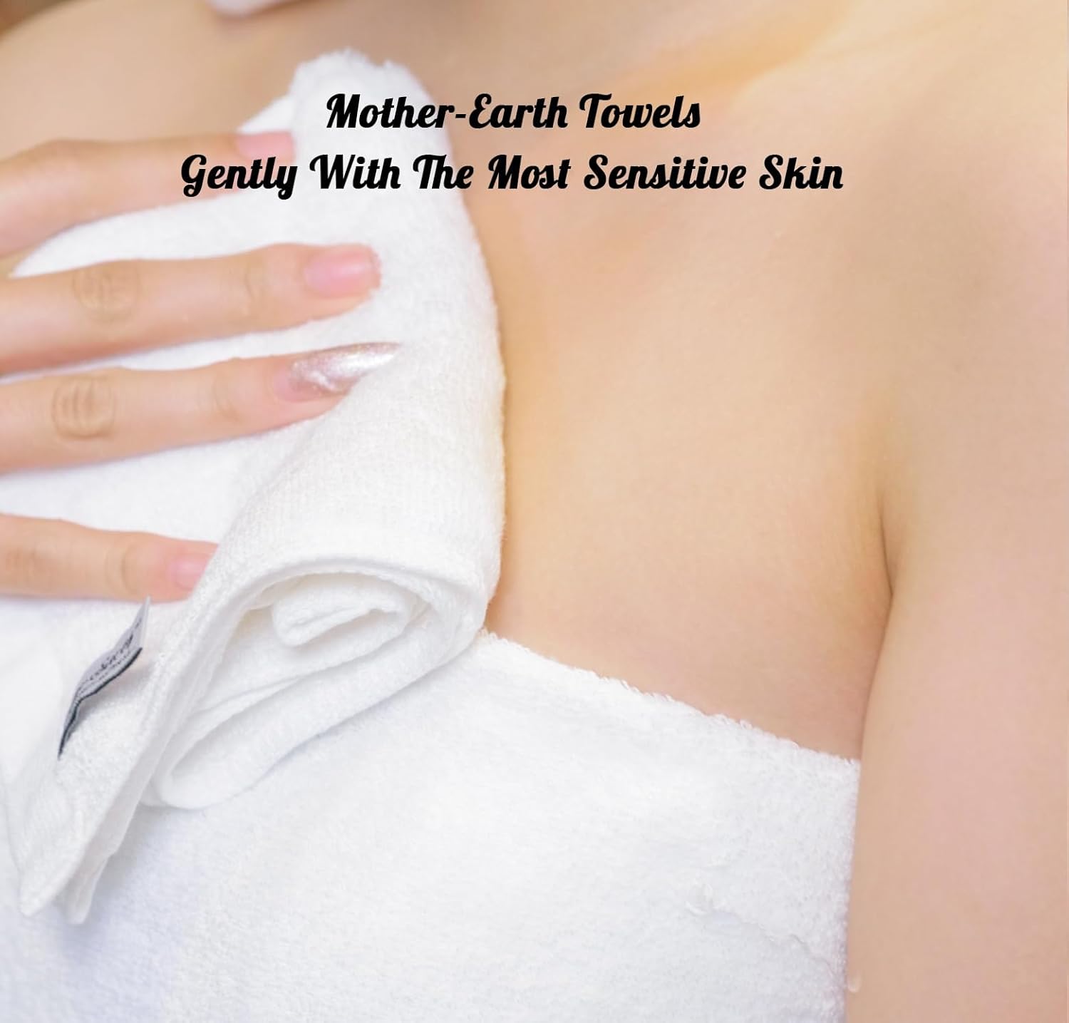 Mother-Earth 6-Pack Soft Bath Washcloths for Sensitive Skin