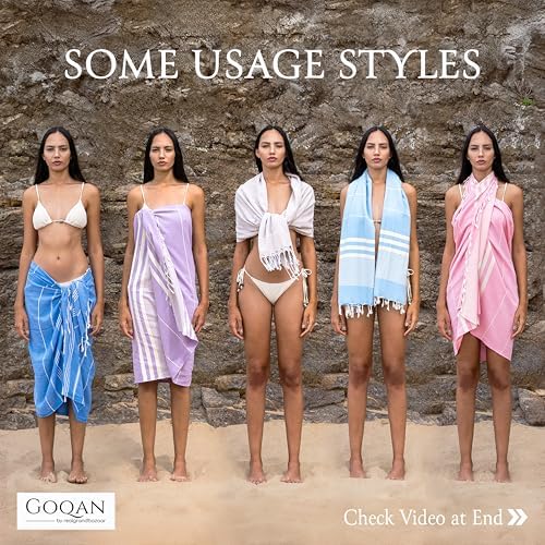 Experience Luxury Comfort with GOQAN Turkish Beach Towel
