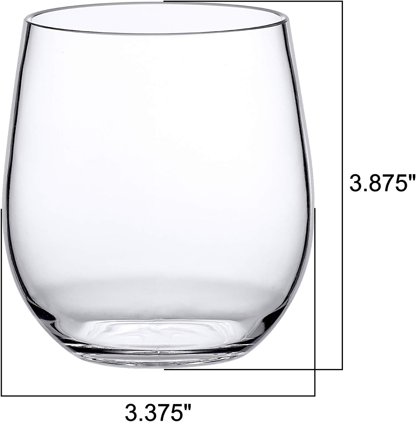 Unbreakable Tritan Wine Glasses Set of 6