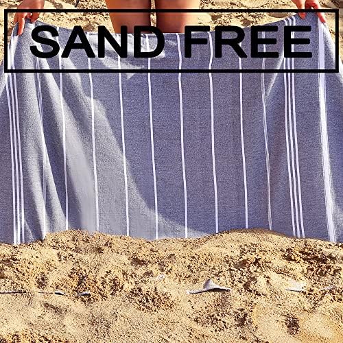 Dlebay Beach Towels - 2-Piece Absorbent Quick-Dry Sand-Free Beach Towels