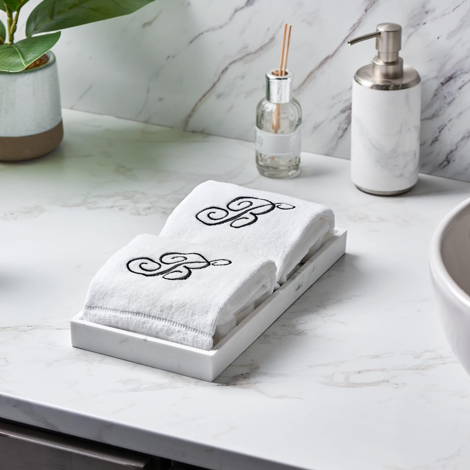 Personalized Towels with Initials in 11x18 Size