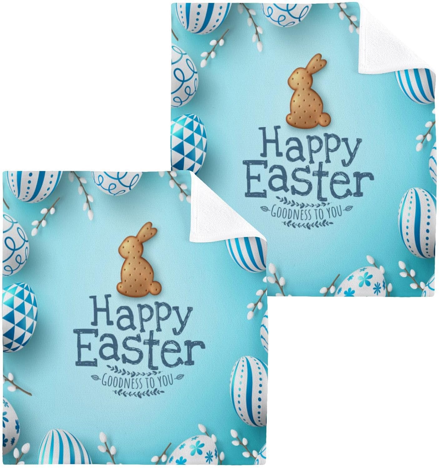 Easter Bunny Soft Washcloth Set