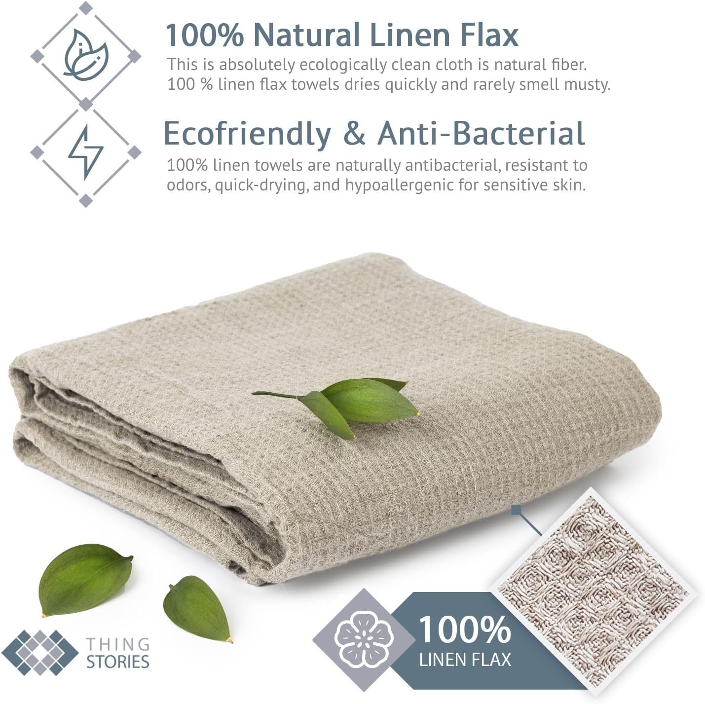 Extra Large Linen Bath Towel