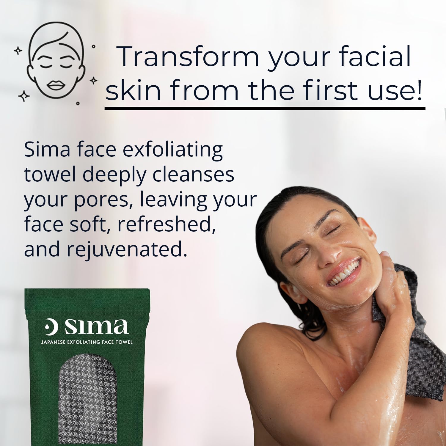 Effortless Exfoliation with Sima Body Scrub Towel