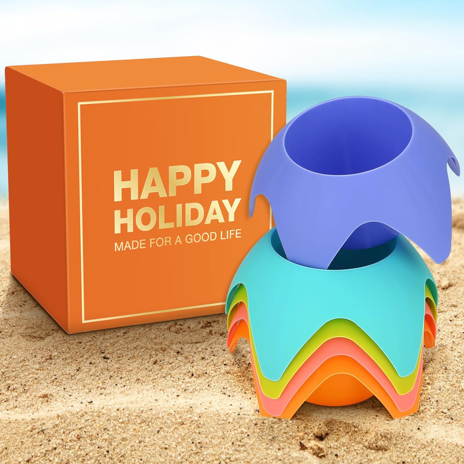 Five-INCHDesktop Beach Coasters