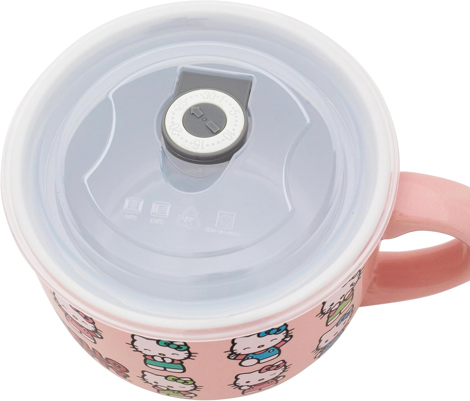 Silver Buffalo Sanrio Hello Kitty Soup mug with Lid
